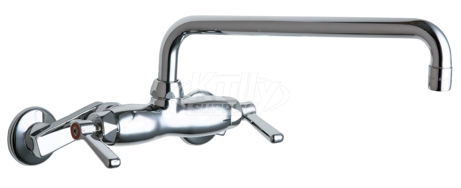 Chicago 445-L12XKABCP Hot and Cold Water Sink Faucet