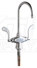 Chicago 50-317XKABCP Hot and Cold Water Mixing Sink Faucet