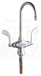 Chicago 50-E35-317XKABCP Hot and Cold Water Mixing Sink Faucet
