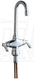 Chicago 50-GN1AE3ABCP Hot and Cold Water Mixing Sink Faucet