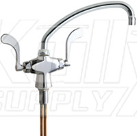 Chicago 50-L9-317XKABCP Hot and Cold Water Mixing Sink Faucet