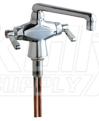 Chicago 51-XKABCP Hot and Cold Water Mixing Sink Faucet