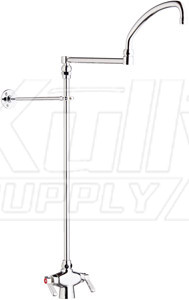 Chicago 511-ABCP Hot and Cold Water Mixing Pot and Kettle Filler Faucet