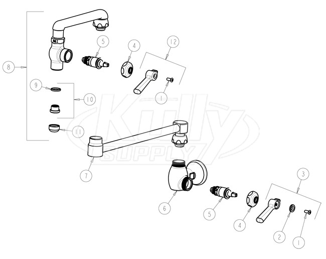 Chicago 515-CP Pot and Kettle Filler Parts Breakdown