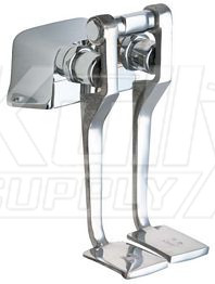 Chicago 625-LPABRCF Hot and Cold Water Pedal Box with Long Pedals