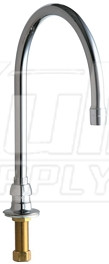 Chicago 626-GN8AABCP Remote Rigid/Swing Gooseneck Spout