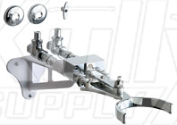Chicago 745-VOABCP Hot and Cold Water Mixing Knee Actuated Pedal Box