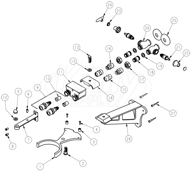 Chicago 745 Series Knee Valve Parts Breakdown