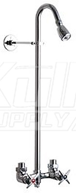 Chicago 752-CP Exposed Two Valve Shower Faucet