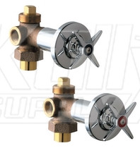 Chicago 769-PRABCP Hot and Cold Water Concealed Angle Valve