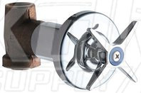 Chicago 770-244COLDABCP Cold Water Concealed Straight Valve
