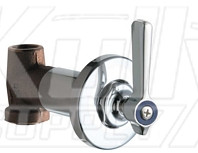 Chicago 770-369COLDABCP Cold Water Concealed Straight Valve