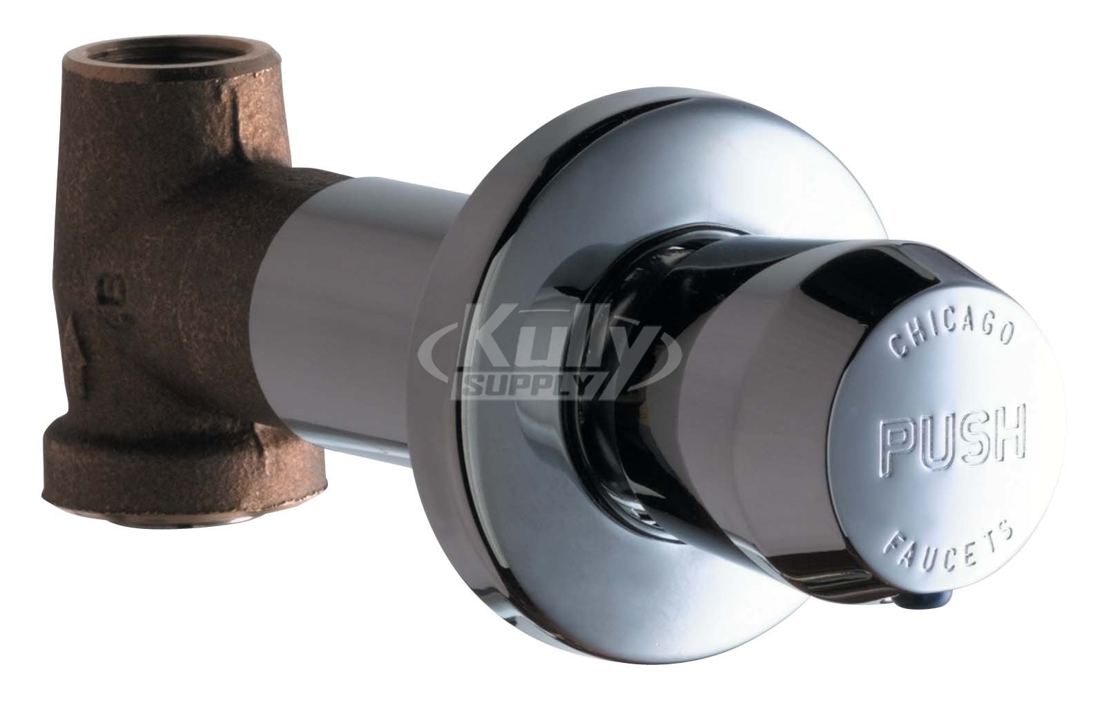 Chicago 770-665PSHCP Concealed Straight Valve