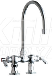 Chicago 772-GN8AE3ABCP Hot and Cold Water Sink Faucet