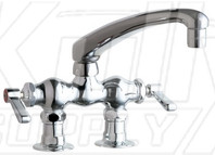 Chicago 772-L8ABCP Hot and Cold Water Sink Faucet