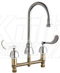 Chicago 786-245ABCP Concealed Hot and Cold Water Sink Faucet