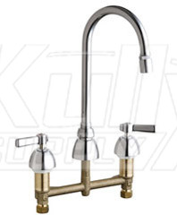 Chicago 786-E29-369ABCP Concealed Hot and Cold Water Sink Faucet