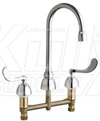 Chicago 786-E29VPCABCP Concealed Hot and Cold Water Sink Faucet