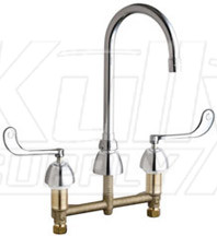 Chicago 786-E3-319XKABCP Concealed Hot and Cold Water Sink Faucet