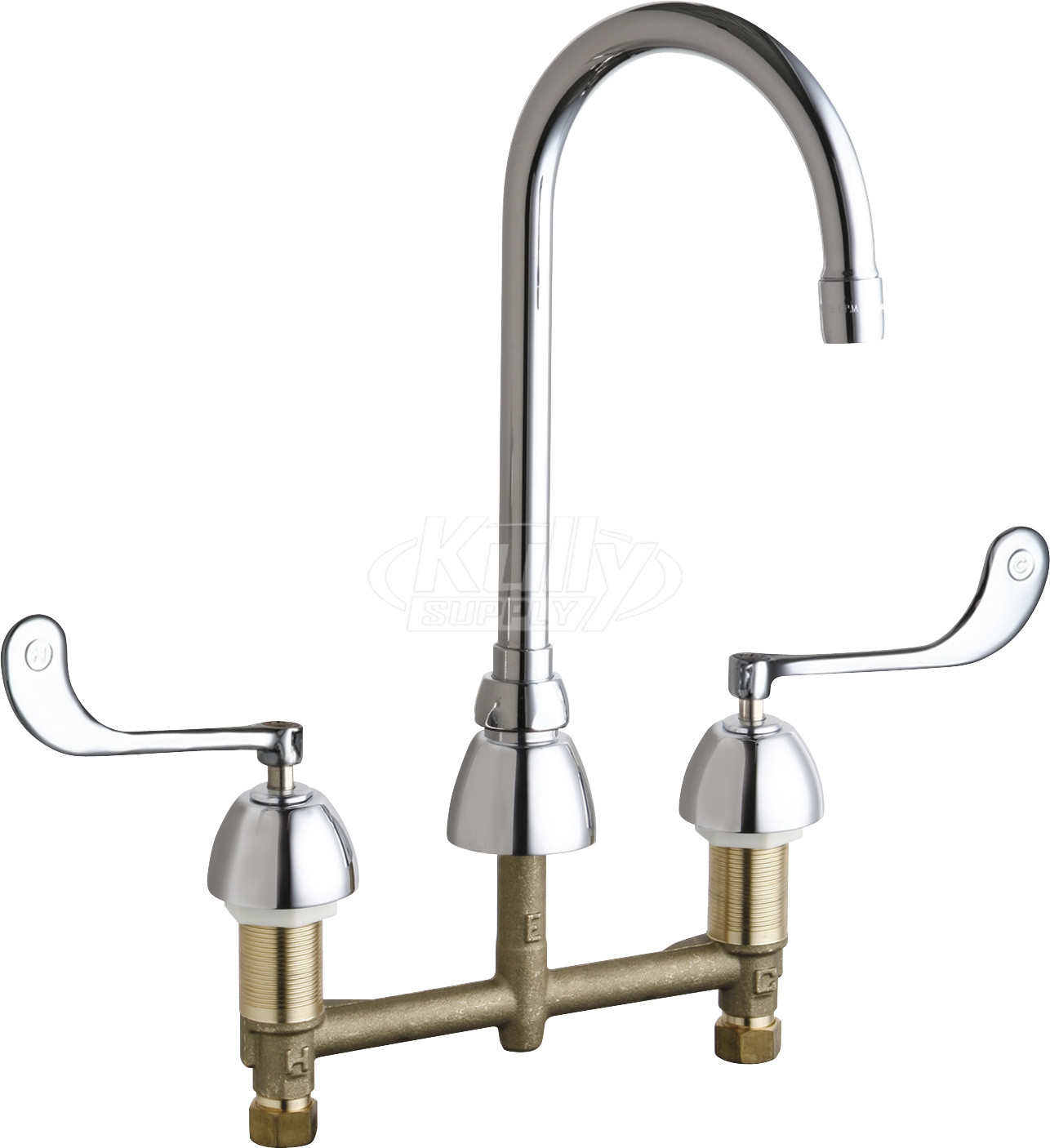 Chicago 786-E35-319ABCP Concealed Hot and Cold Water Sink Faucet