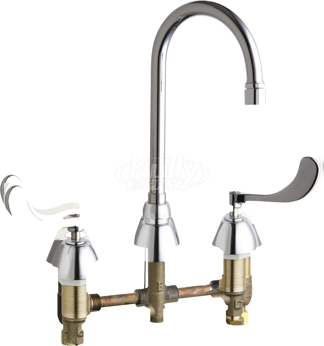 Chicago 786-E35VPCABCP Concealed Hot and Cold Water Sink Faucet