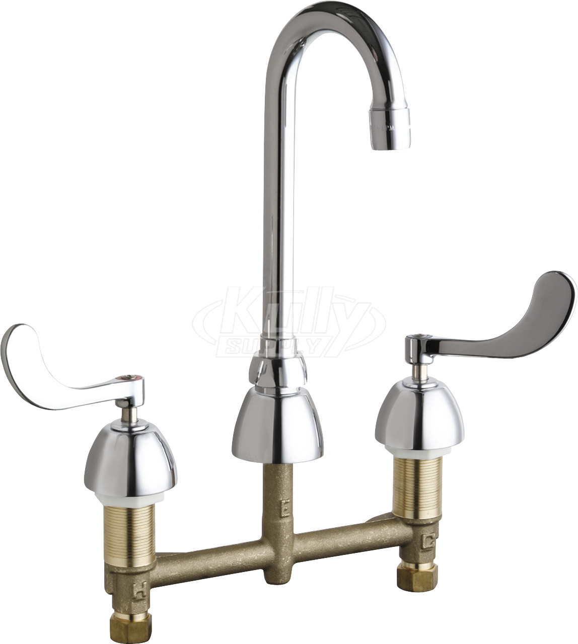 Chicago 786-GN1AE3ABCP Concealed Hot and Cold Water Sink Faucet