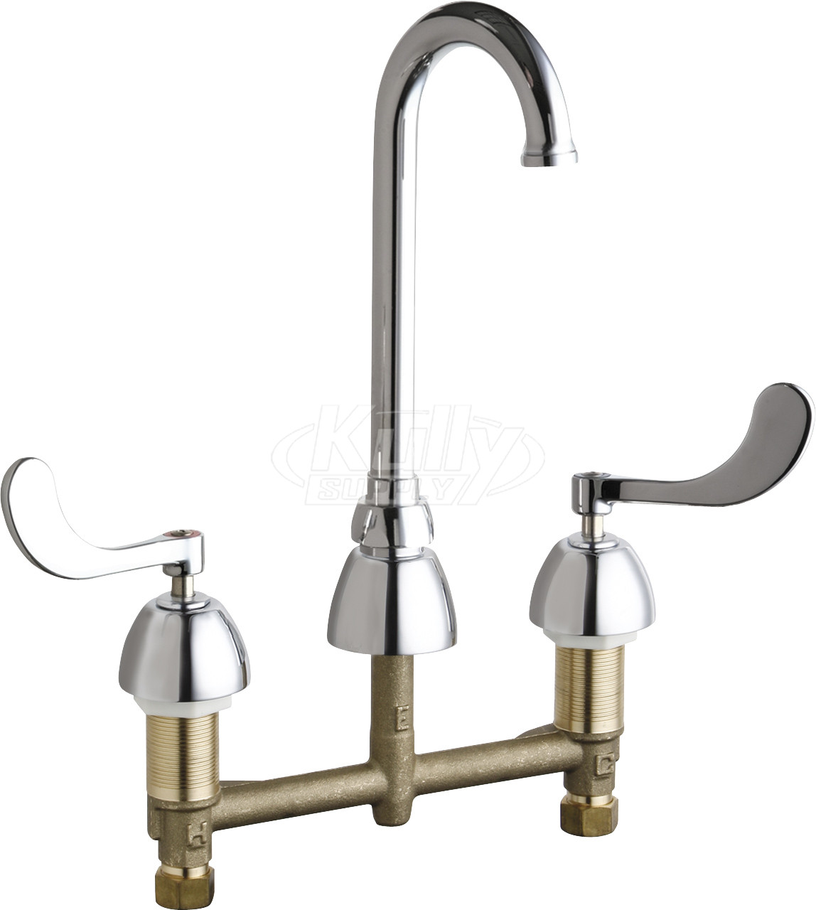 Chicago 786-GN1FCABCP Concealed Hot and Cold Water Sink Faucet