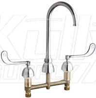 Chicago 786-GN2FC319ABCP Concealed Hot and Cold Water Sink Faucet