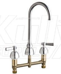 Chicago 786-GN2FC369ABCP Concealed Hot and Cold Water Sink Faucet