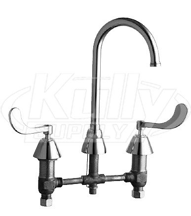 Chicago 786-GN2FCABCP E-Cast Concealed Kitchen Sink Faucet