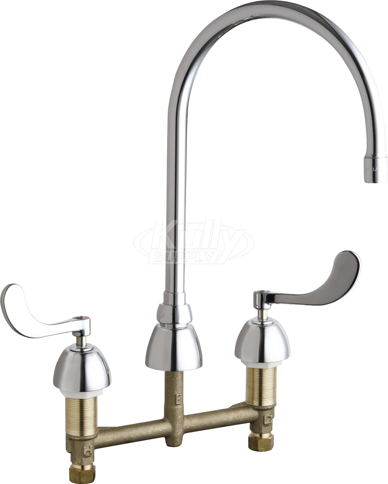 Chicago 786-GN8AE36ABCP Concealed Hot and Cold Water Sink Faucet