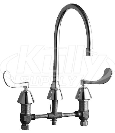 Chicago 786-GN8AE3ABCP E-Cast Concealed Kitchen Sink Faucet