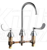 Chicago 786-GN8AFCABCP Concealed Hot and Cold Water Sink Faucet