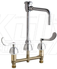 Chicago 786-GN8BVBE3-2ABCP Concealed Hot and Cold Water Sink Faucet