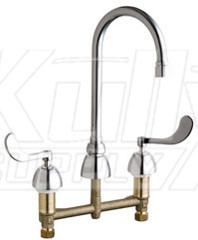 Chicago 786-GR2AE3V317AB Concealed Hot and Cold Water Sink Faucet