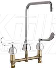 Chicago 786-HR8AE3V317AB Concealed Hot and Cold Water Sink Faucet
