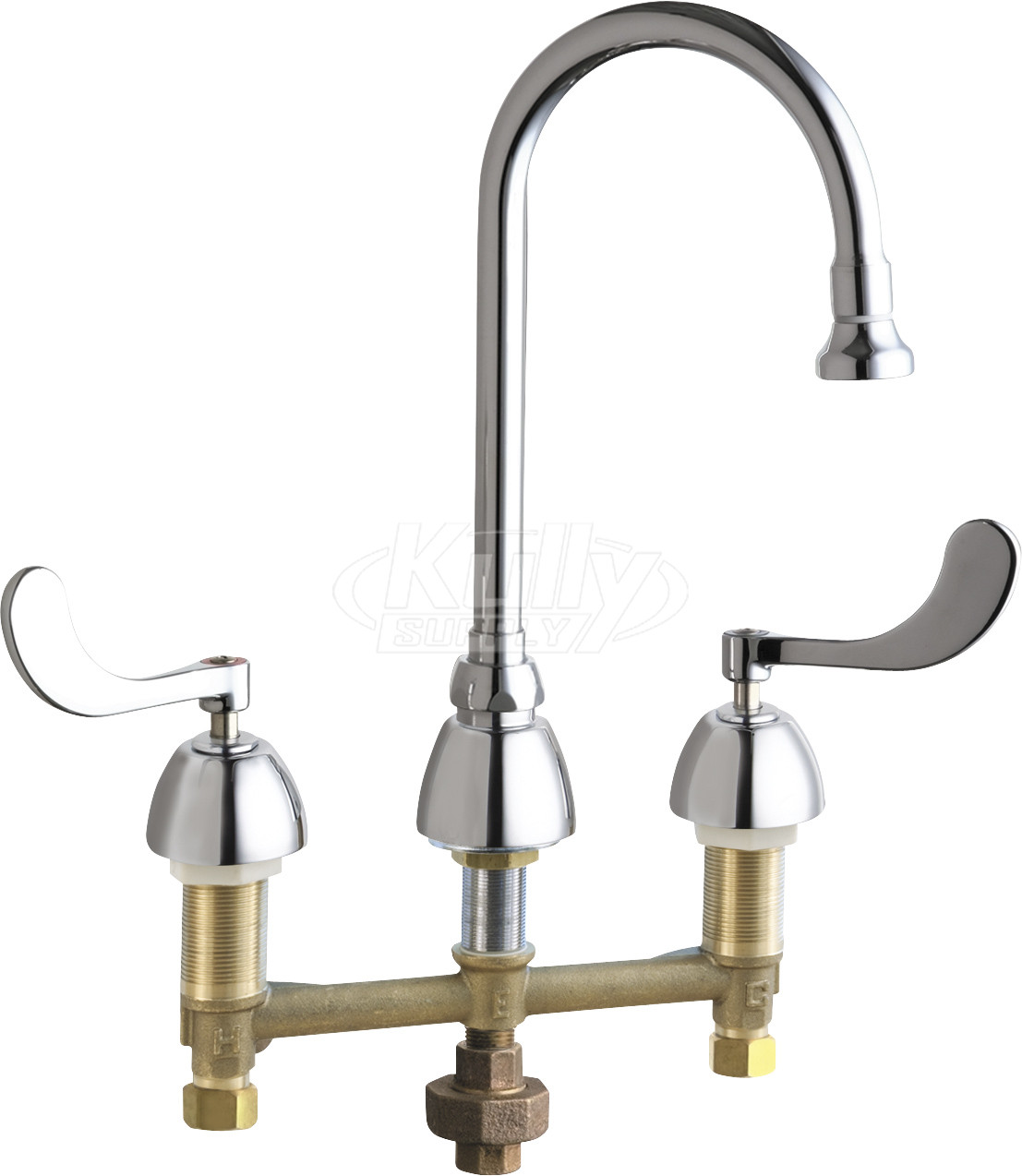 Chicago 786-TWABCP Concealed Hot and Cold Water Sink Faucet with Third Water Inlet