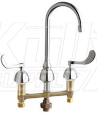 Chicago 786-TWGN2AE3XKABCP Concealed Hot and Cold Water Sink Faucet with Third Water Inlet