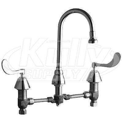Chicago 786-WCCP Deck Mounted Wheel Chair Connection Faucet