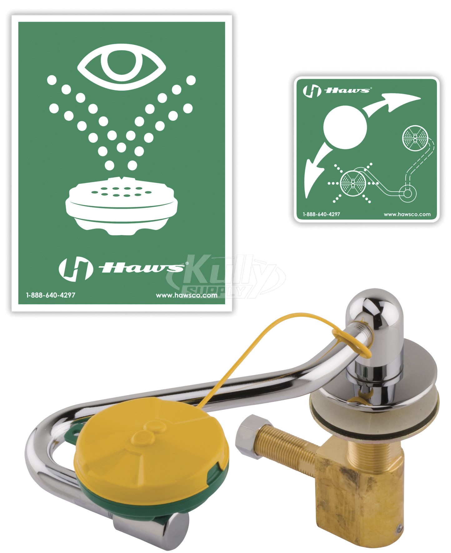 Chicago 8011-NF Deck Mounted Swing Forward Eye/Face Wash