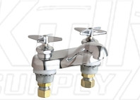 Chicago 802-633ABCP Hot and Cold Water Metering Sink Faucet