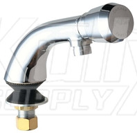 Chicago 807-E12-665PAB Single Inlet Metering Sink Faucet