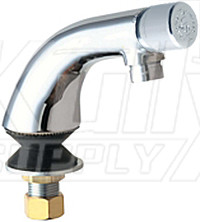 Chicago 807-E12ABCP Single Inlet Metering Sink Faucet