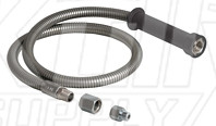 Chicago 83-44ABNF 44" Stainless Steel Hose/Handle Assembly 