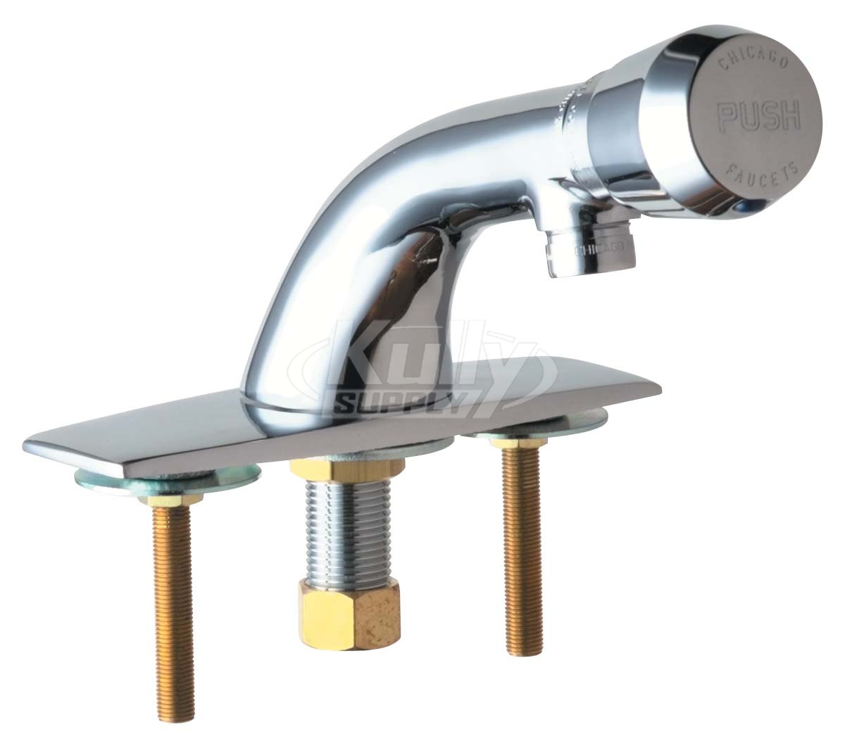 Chicago 857-E12-665PSHABCP E-Cast Lavatory Metering Faucet