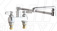 Chicago 891-DJ18E1ABCP Hot and Cold Water Sink Faucet