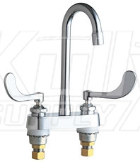 Chicago 895-317RGD1XKABCP Hot and Cold Water Sink Faucet