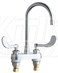 Chicago 895-317RGD2ABCP Hot and Cold Water Sink Faucet