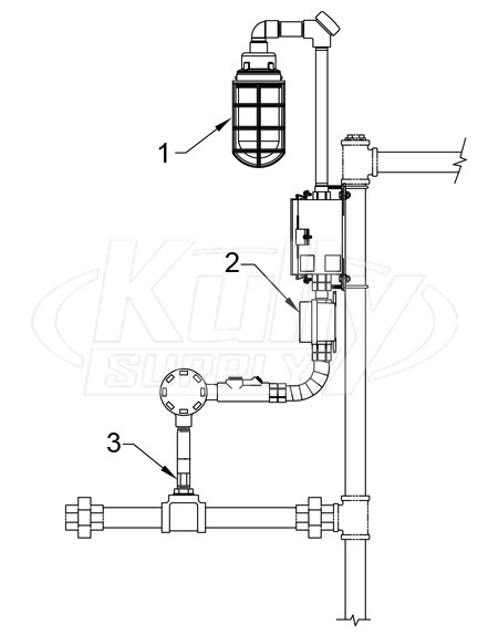 Haws 9001EXP Alarm Parts Breakdown