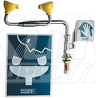 Chicago 9004-RHNF Swing Forward Deck-Mounted Eye/Face Wash (Discontinued)